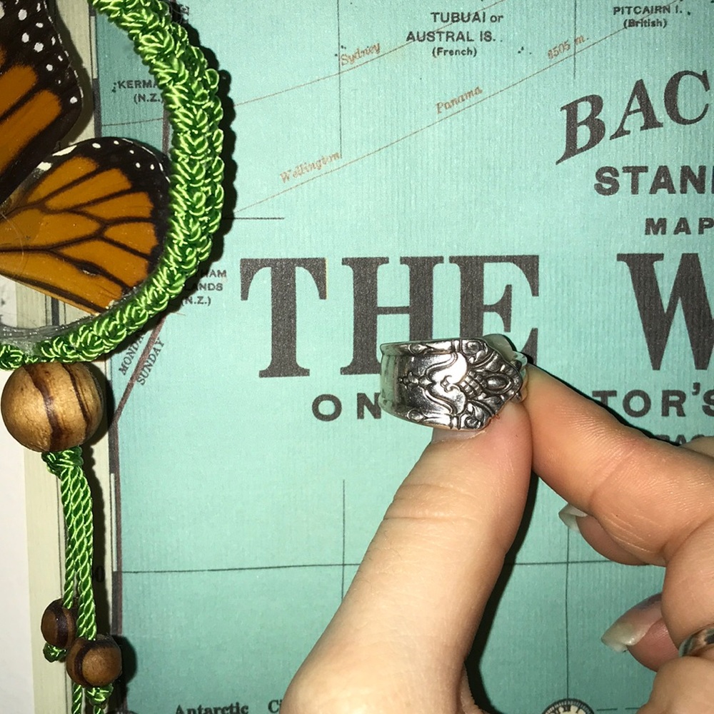 Antique Vintage Recycled Spoon Ring